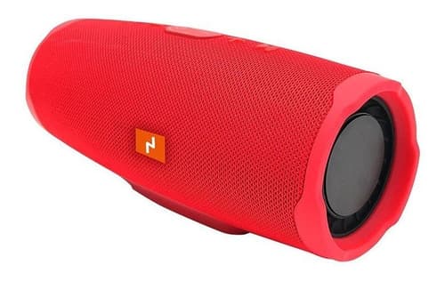 Parlante Inalambrico Portatil Bluetooth Noga Bt674 Agua Tws Color Rojo