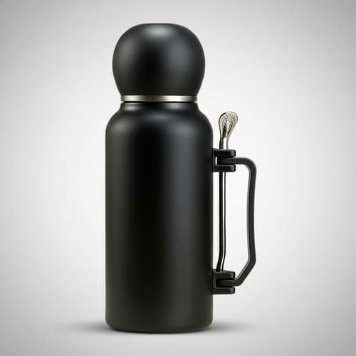 Termo Matero Set Pico Cebador Con Mate Y Bombilla Con Manija