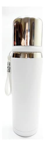 Termo Bala Mszm Acero Inoxidable Doble Capa 700ml Premium Blanco